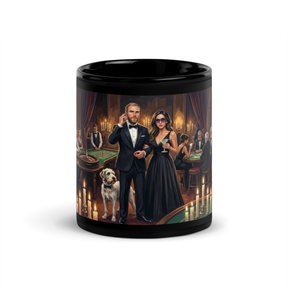 Casino Couple — glamorous spies in a candlelit casino scene